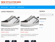 Tablet Screenshot of newstylesformen.com